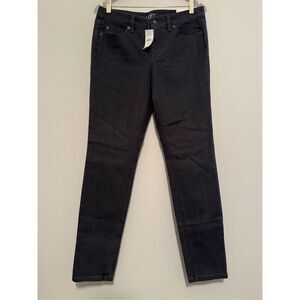 New Ann Taylor Loft Jeans Pants Size  6 28 Modern Skinny Black Stretch NWT